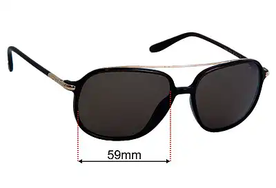 Tom Ford Sophien TF150 Replacement Lenses 59mm wide 