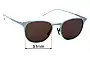 Sunglass Fix Replacement Lenses for Bailey Nelson  Donavan - 51mm Wide 