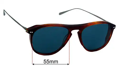 Brett  Barry Sun  Replacement Lenses 55mm wide 