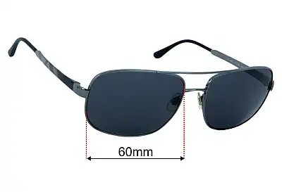 Burberry B 3064 Replacement Lenses 60mm wide 