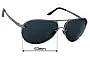 Sunglass Fix Replacement Lenses for Calvin Klein 492S - 63mm Wide 