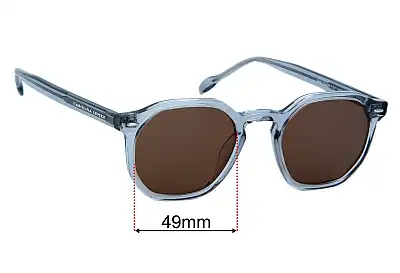 Carolina Lemke Breez CL9193  Replacement Lenses 49mm wide 