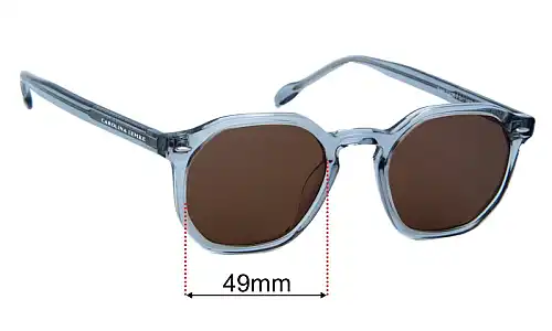Carolina Lemke Breez CL9193  Replacement Lenses 49mm wide 