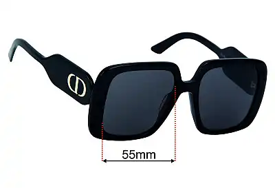 Christian Dior DiorBobby S2U Replacement Lenses 55mm wide 