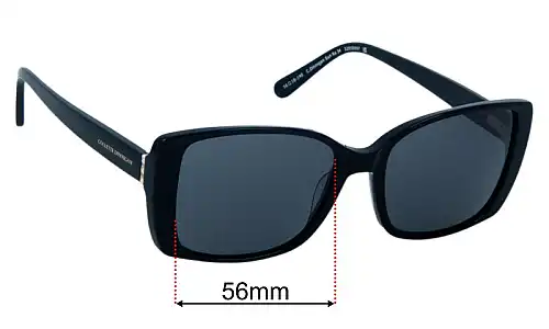 Collette Dinnigan Sun Rx 34  Ersatzlinsen 56mm wide 