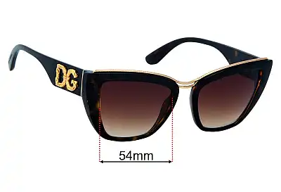 Dolce & Gabbana DG6144 Replacement Lenses 54mm wide 