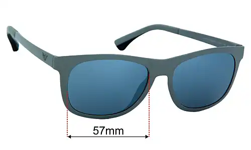 Emporio Armani EA4034 Lentes de Repuesto 57mm wide 