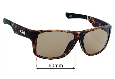 LXD Tasman Replacement Lenses 60mm wide 