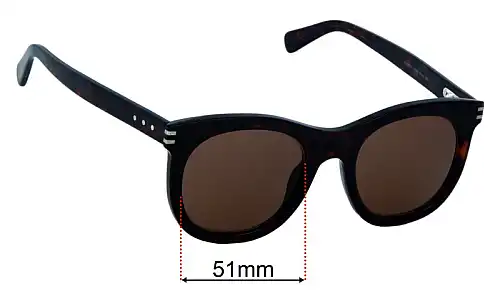 Marc by Marc Jacobs MJ 565/S Replacement Lenses 51mm wide 
