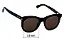 Sunglass Fix Lentes de Repuesto para Marc by Marc Jacobs MJ 565/S - 51mm Wide 