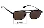 Sunglass Fix Verres de Remplacement pour Maui Jim MJ640 Kahana - 53mm Wide 