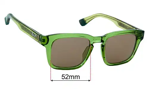 Maui Jim MJ643 Maluhia Lentes de Repuesto 52mm wide 