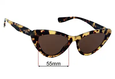 Miu Miu SMU01V Replacement Lenses 55mm wide 