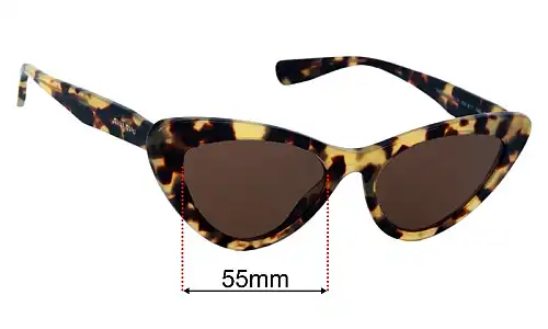 Miu Miu SMU01V  Replacement Lenses 55mm wide 