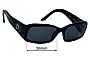 Sunglass Fix Replacement Lenses for Miu Miu SMU09G - 56mm Wide 