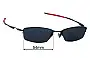 Sunglass Fix Verres de Remplacement pour Oakley Transistor Ducati OX3085 - 54mm Wide 