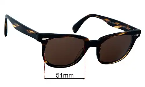 Oliver Peoples OV5301SU Masek Replacement Lenses 51mm wide 