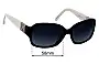 Sunglass Fix Replacement Lenses for Oroton  Jacinta - 58mm Wide 