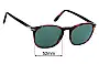 Sunglass Fix Replacement Lenses for Persol 3007-V - 52mm Wide 
