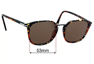 Persol 3186-S Replacement Lenses 53mm wide 