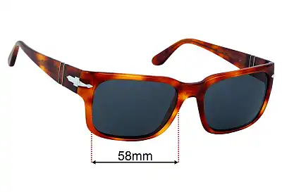 Persol 3315-S Lentes de Repuesto 58mm wide 