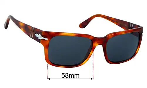 Persol 3315-S Lentes de Repuesto 58mm wide 