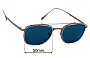 Sunglass Fix Lentes de Repuesto para Persol PO5005ST - 50mm Wide 