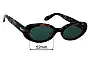 Sunglass Fix Replacement Lenses for Quay Felt Cute - 52mm Wide 