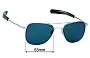 Sunglass Fix Replacement Lenses for Randolph Engineering AF238 Aviator - 55mm Wide 