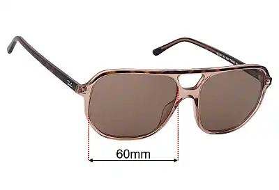 Ray-Ban RB2205 Bill One Replacement Lenses 60mm wide 