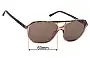 Sunglass Fix Replacement Lenses for Ray-Ban RB2205 Bill One - 60mm Wide 