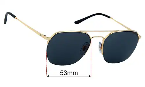 Ray-Ban RB6444  Replacement Lenses 53mm wide 