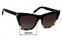 Sunglass Fix Replacement Lenses for Saint Laurent  SL 214 Kate - 55mm Wide 