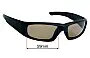 Sunglass Fix Replacement Lenses for Smith Hudson Tactical - 59mm Wide 