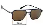 Sunglass Fix Replacement Lenses for Specsavers Alluminium 103 - 54mm Wide 
