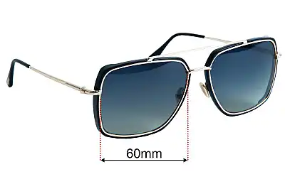 Tom Ford Lionel TF750 Replacement Lenses 50mm wide 