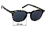 Sunglass Fix Replacement Lenses for Tom Ford Pax TF816 - 51mm Wide 
