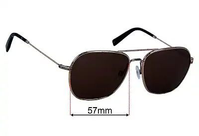 Warby Parker Abe Verres de Remplacement 57mm wide 