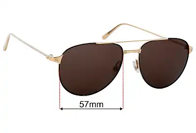 Cartier CT0039O Replacement Lenses 57mm wide 