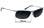 Sunglass Fix Ersatzgläser für Oliver Peoples Cardiff - 63mm Wide 
