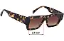 Sunglass Fix Replacement Lenses for AM Eyewear Matt - 51mm Wide 
