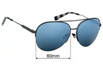 Armani Exchange AX 2020S Ersatzgläser 60mm wide 
