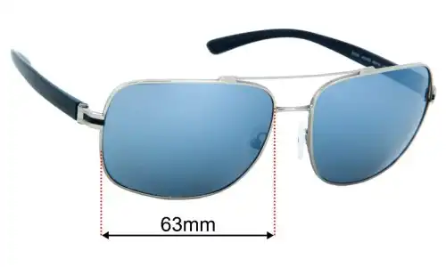 Bvlgari 5038 Replacement Lenses 63mm wide 