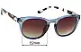 Sunglass Fix Replacement Lenses for Cancer Council Palona - 52mm Wide 