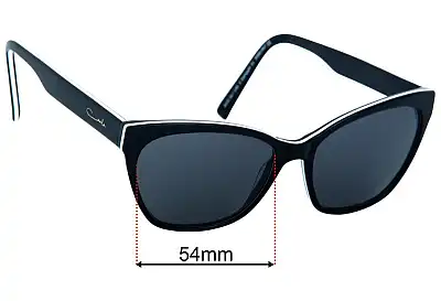 Carla Zampatti 21 Replacement Lenses 54mm wide 