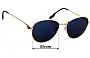 Sunglass Fix Replacement Lenses for Cartier Louis Sapphire - 55mm Wide 