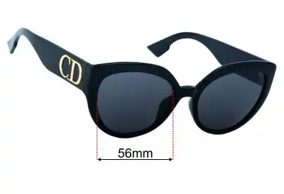 Christian Dior DDiorF Replacement Lenses 56mm wide 