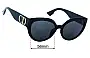 Sunglass Fix Replacement Lenses for Christian Dior DDiorF - 56mm Wide 