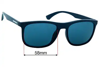 Emporio Armani EA4158F Replacement Lenses 58mm wide 