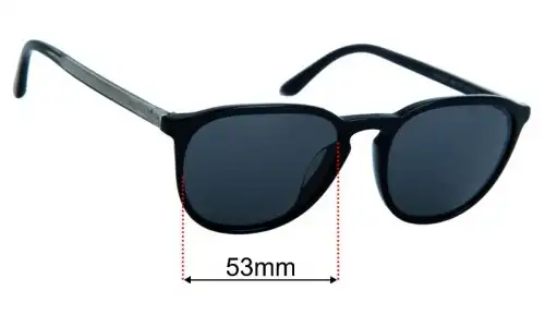 Sunglass Fix Replacement Lenses for Giorgio Armani AR 8104-F - 53mm Wide Giorgio Armani AR 8104-F Replacement Lenses 53mm wide